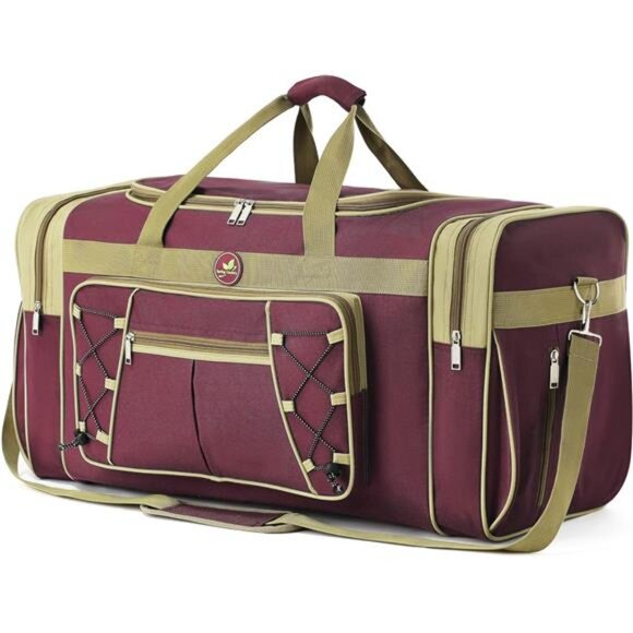 Other - Travel Duffle Bags 26" Red Gold